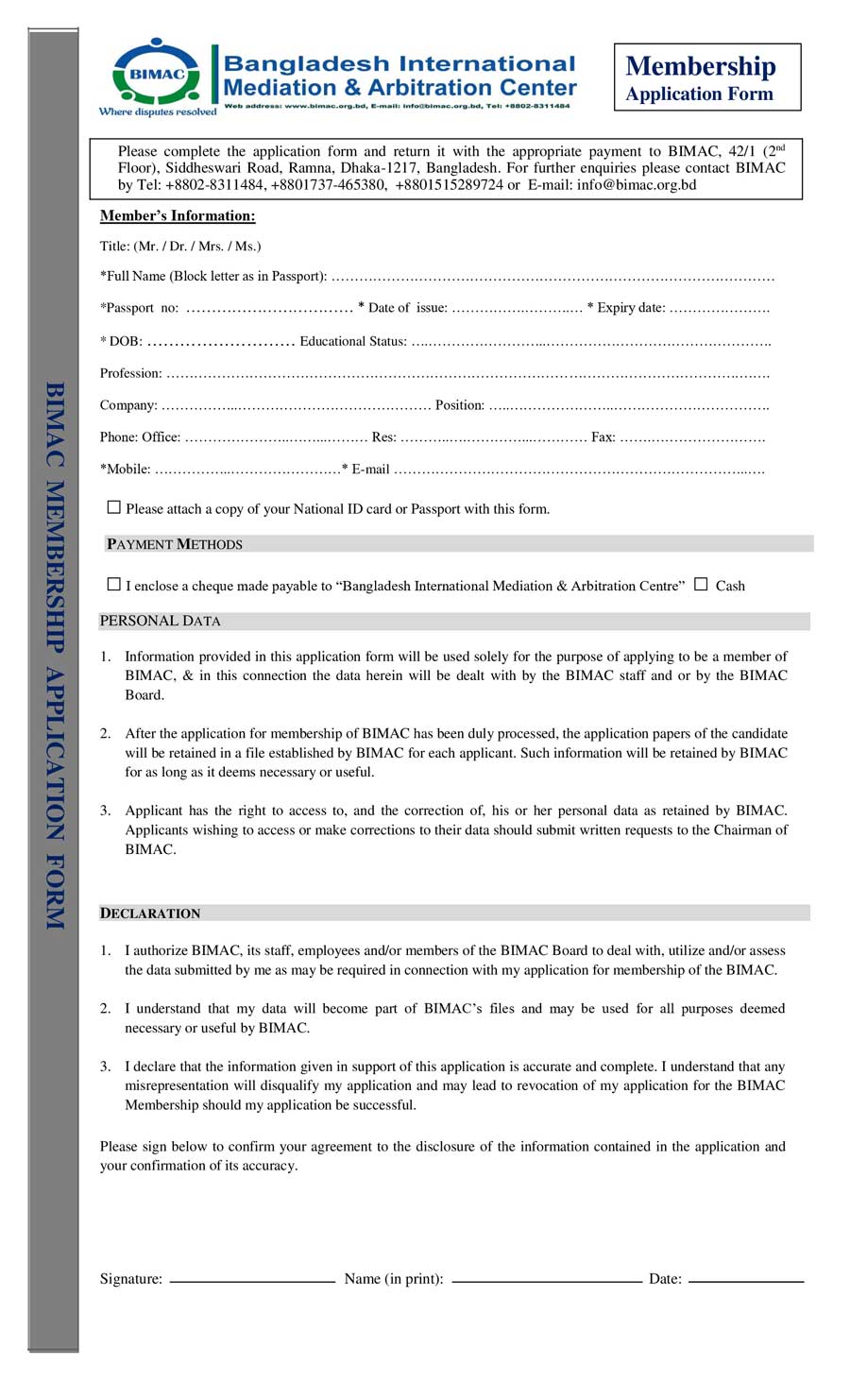 Membership Form